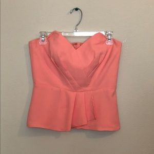 Neon pastel orange bustier (size 2) 🧡